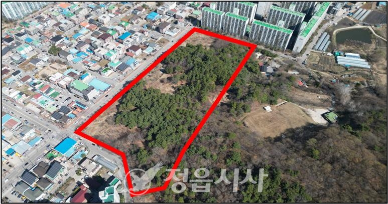 체육관 신축부지 위치도